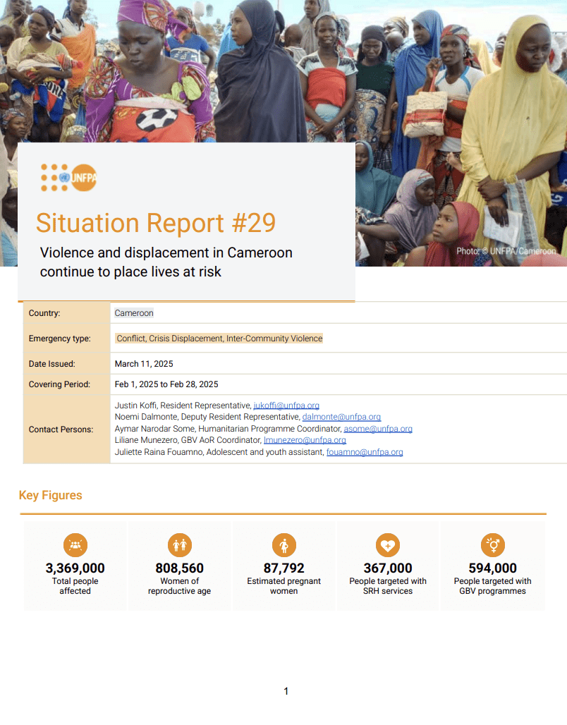 Cameroon Situation Report #29 - February 2025