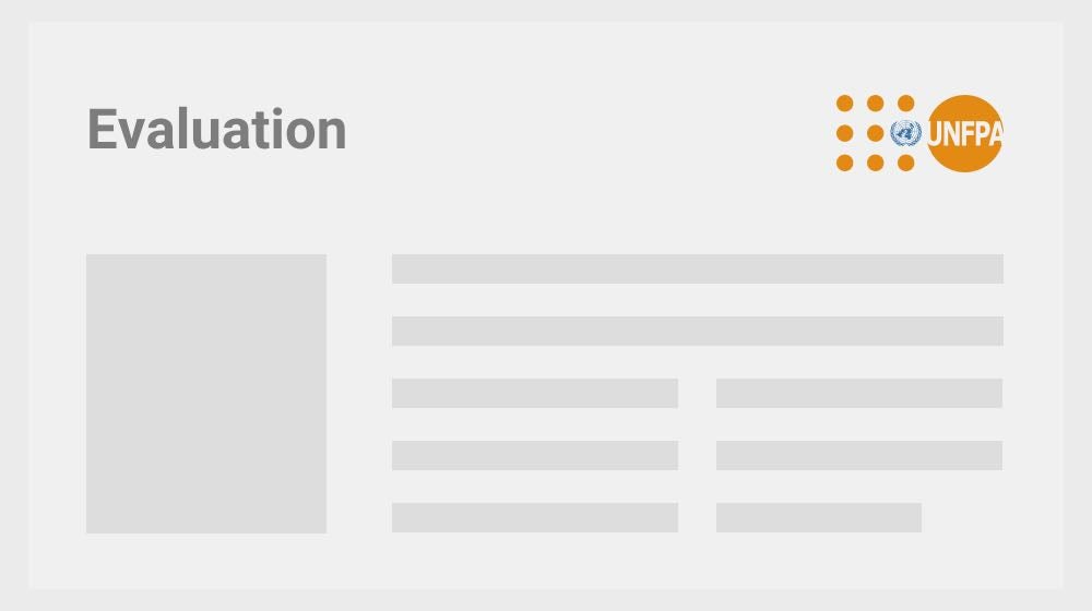 UNFPA Bosnia and Herzegovina 3rd Country Programme Evaluation (2021-2025)